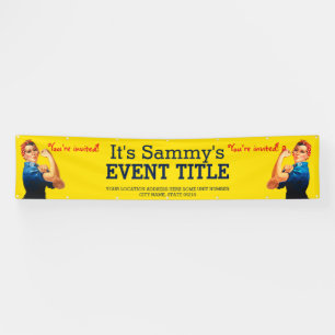 It's Your Personalized Rosie Party Advertising Banner