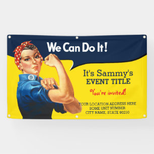 It's Your Personalized Rosie Party signage Banner