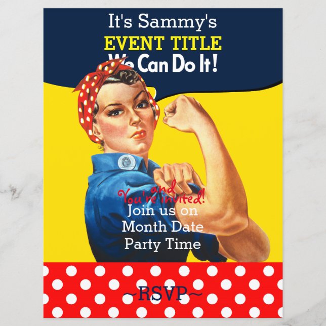 It's Your Personalized Rosie Party Supply (Front)