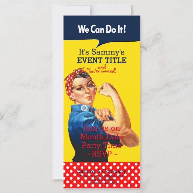 It's Your Personalized Rosie Party Supply (Front)