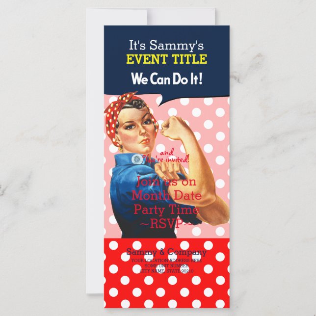 It's Your Personalized Rosie Party Supply (Front)