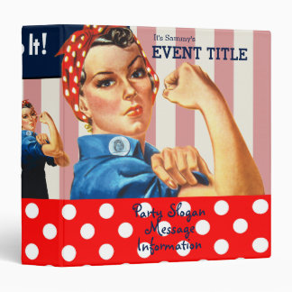 It's Your Personalized Rosie Party Supply Binder
