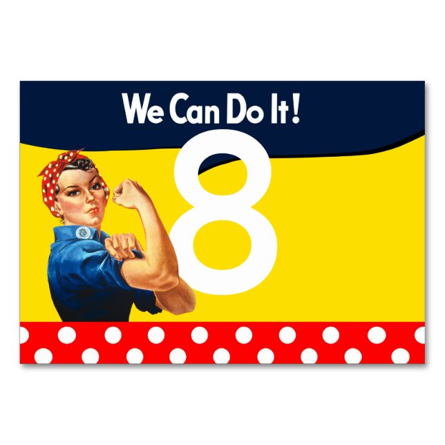 It's Your Personalized Rosie Party Supply Table Number (Front)