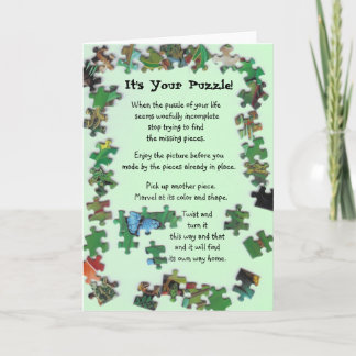 It's Your Puzzle! Card with Pieces