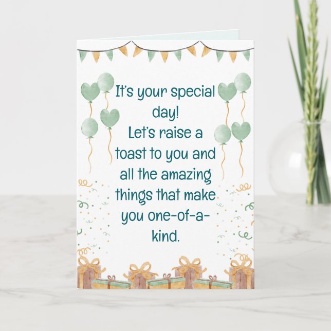 It's Your Special Day Holiday Card (Front)