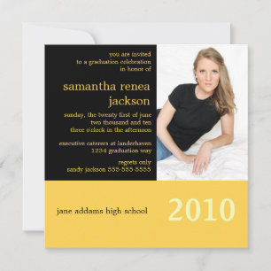 It's Your Year Graduation Invitation (Black)