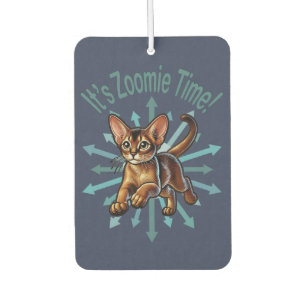 It's Zoomie Time Abyssinian Cat Air Freshener