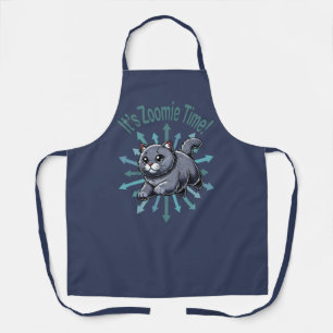 It's Zoomie Time British Shorthaired Cat Apron