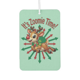 "It's Zoomie Time! Christmas Reindeer Air Freshener