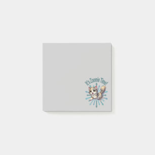 It's Zoomie Time Cute Tricolor Cat Post-it Notes