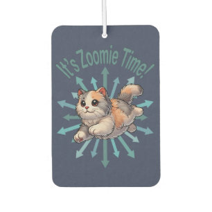 It's Zoomie Time Dilute Calico Cat Air Freshener