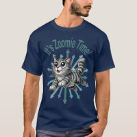 It's Zoomie Time Grey Tabby Cat