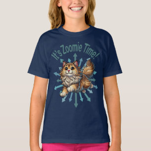 It's Zoomie Time Norwegian Forest Cat T-Shirt