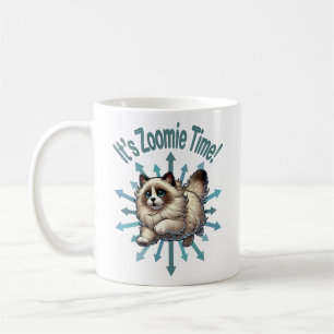 It's Zoomie Time Ragdoll Cat Coffee Mug