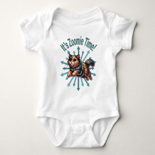 It's Zoomie Time Tortoise Shell Cat Baby Bodysuit