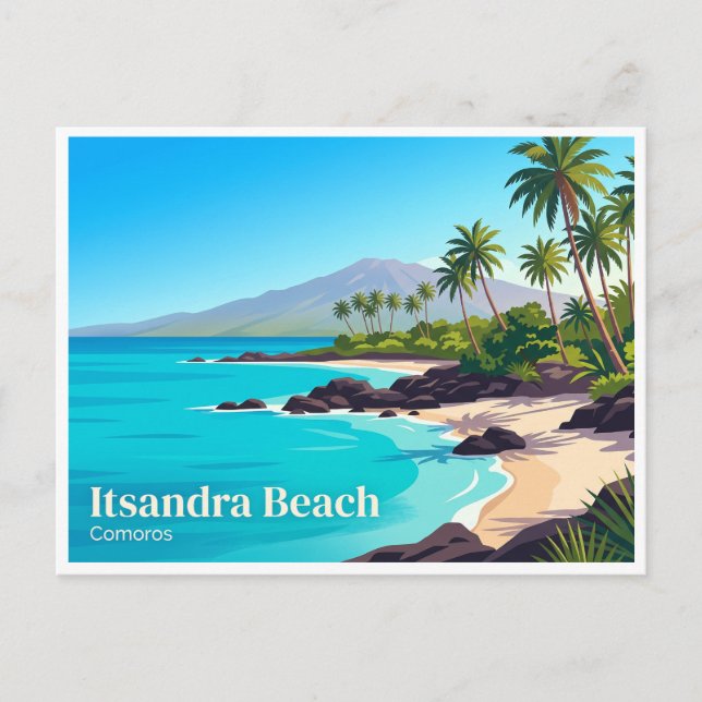 Itsandra Beach Moroni Comoros Postcard (Front)