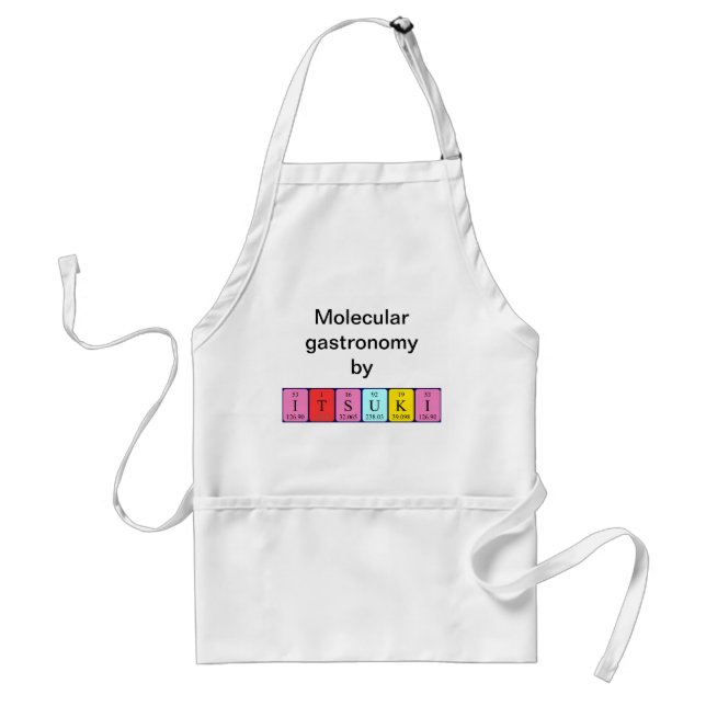 Itsuki periodic table name apron (Front)
