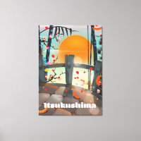 Itsukushima Japan travel poster