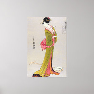 Itsutomi (1793) by Eishi Hosoda 1756-1829 Canvas Print