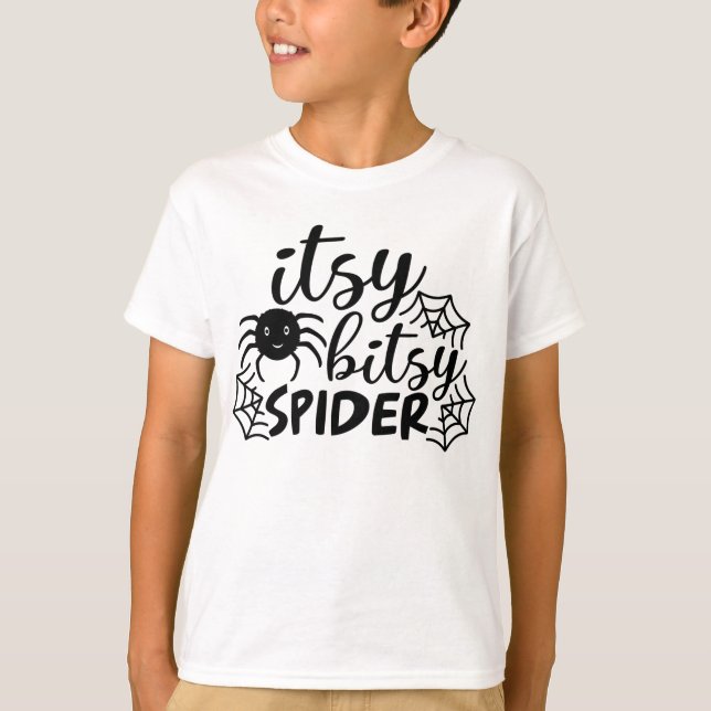 Itsy Bitsy Spider Halloween T-Shirt (Front)