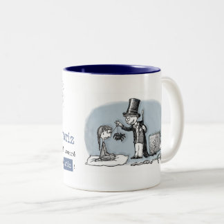 Itsy bitsy spider. Itzi, bitzi araña. Two-Tone Coffee Mug
