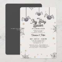 Itsy Bitsy Spider Neutral Halloween Baby Shower 