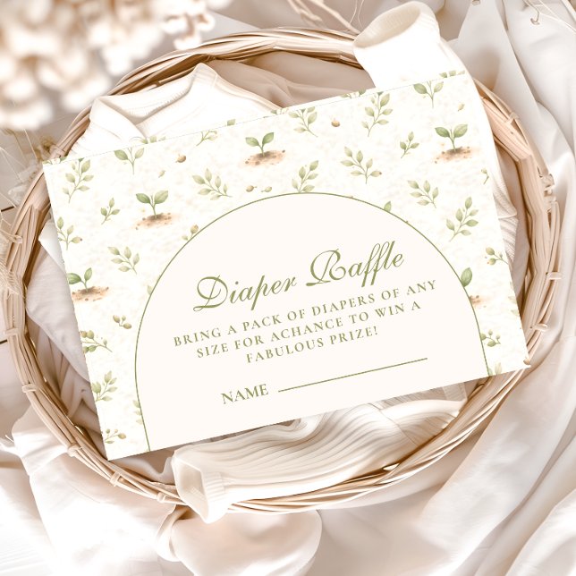 ittle Sprout Garden Party Diapper Raffle Enclosure Card (Creator Uploaded)