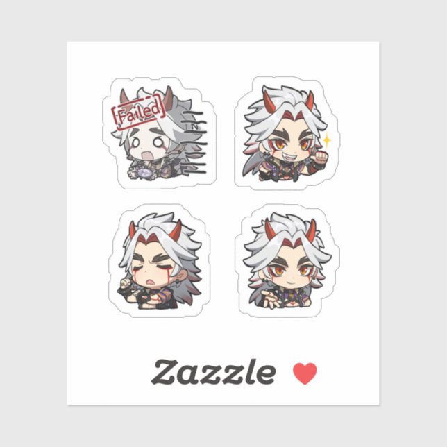 Itto Genshin Impact 4 Pack Sticker Sheet (Sheet)