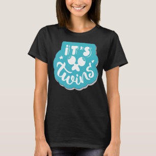 Itu2019s Twins Gender Reveal Party Announce Baby T-Shirt
