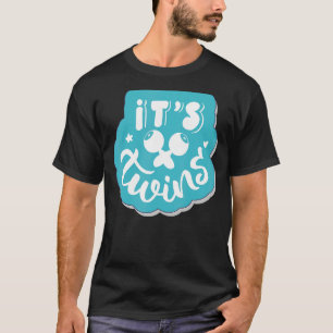 Itu2019s Twins Gender Reveal Party Announce Baby T-Shirt