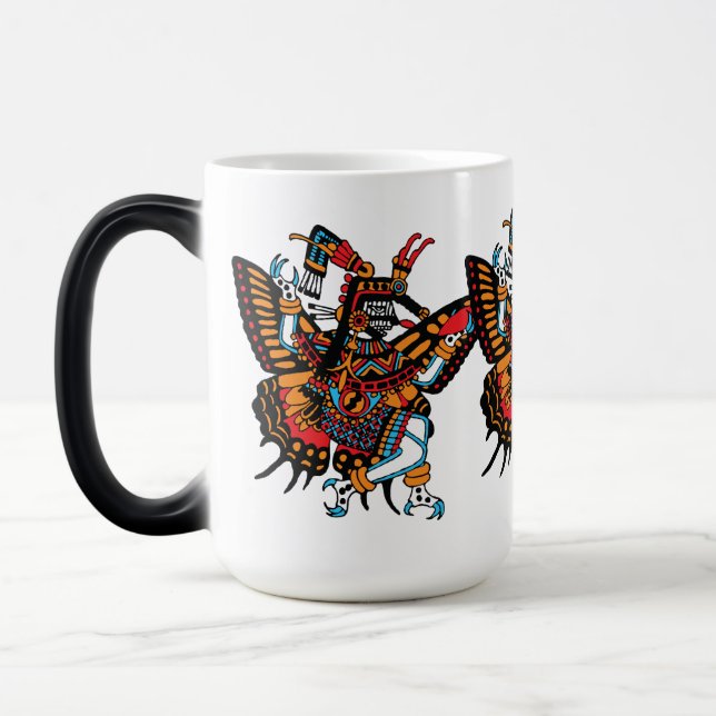 Itzpapalotl - Obsidian Butterfly Goddess Of Stars Magic Mug (Left)