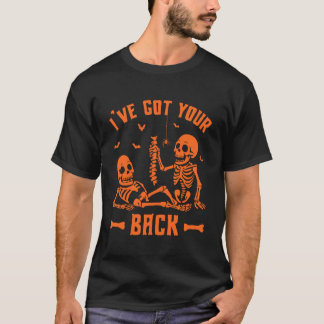 Iu2019ve Got Your Back Funny Spooky Skeleton Hallo T-Shirt
