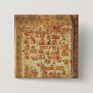 IUK T.5964 View of Diyarbakir 2 Inch Square Button