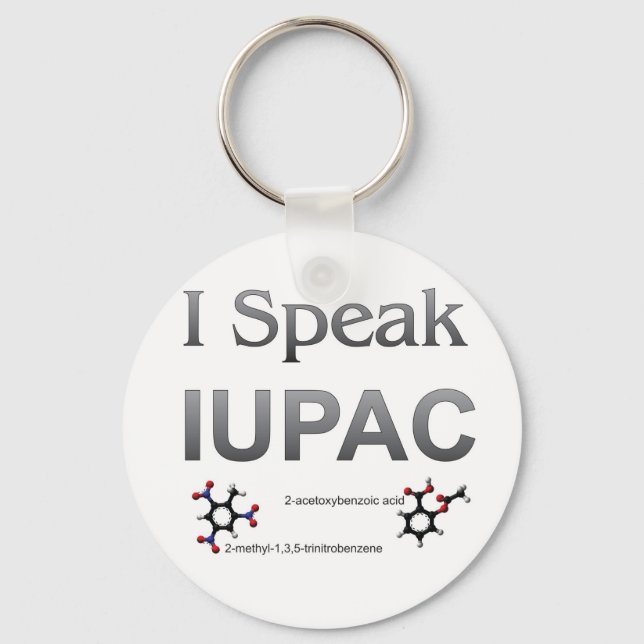 IUPAC International Union Pure & Applied Chemistry Keychain (Front)