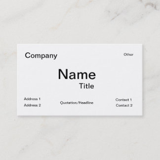IUPAC Periodic Table of the Elements Business Card