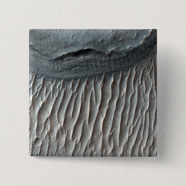 Ius Chasma, a large canyon on Mars 2 Inch Square Button (Front)