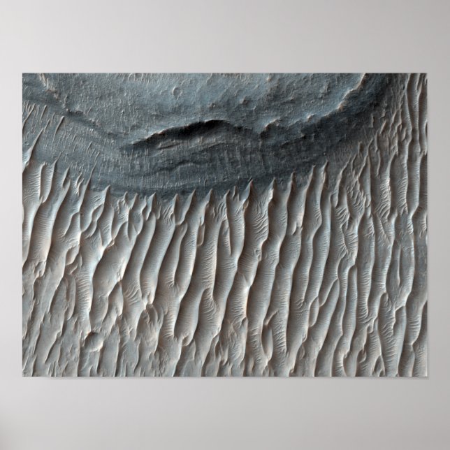 Ius Chasma, a large canyon on Mars Poster (Front)