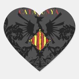 IV CATALUNYA HEART STICKER