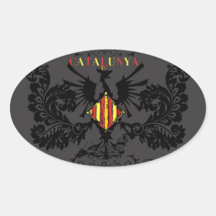 IV CATALUNYA OVAL STICKER