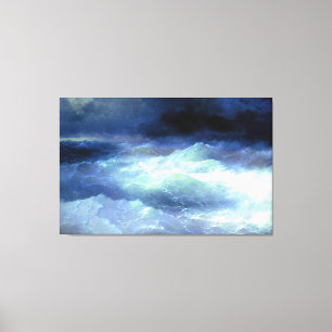 Ivan Aivazovsky - Among the Waves (1898) Canvas Print