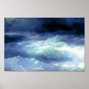 Ivan Aivazovsky- Between the waves Poster