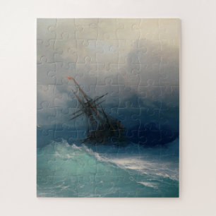 Ivan Aivazovsky - Ship On Stormy Sea Jigsaw Puzzle
