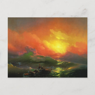 Ivan Aivazovsky - The ninth wave Postcard