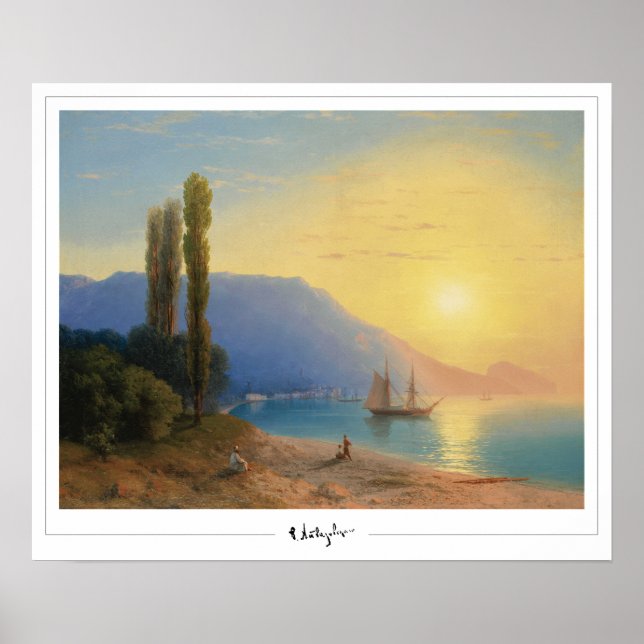 Ivan Aivazovsky Zedign Affiche d'art #310 (Devant)