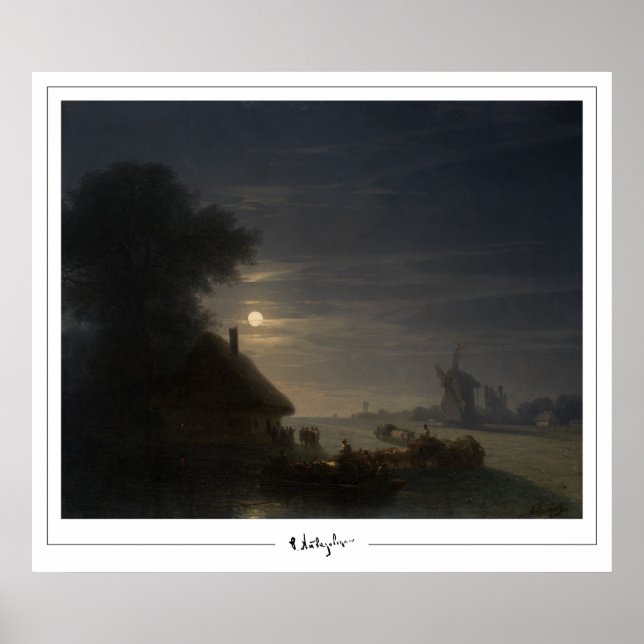 Ivan Aivazovsky Zedign Art Poster #335 (Front)