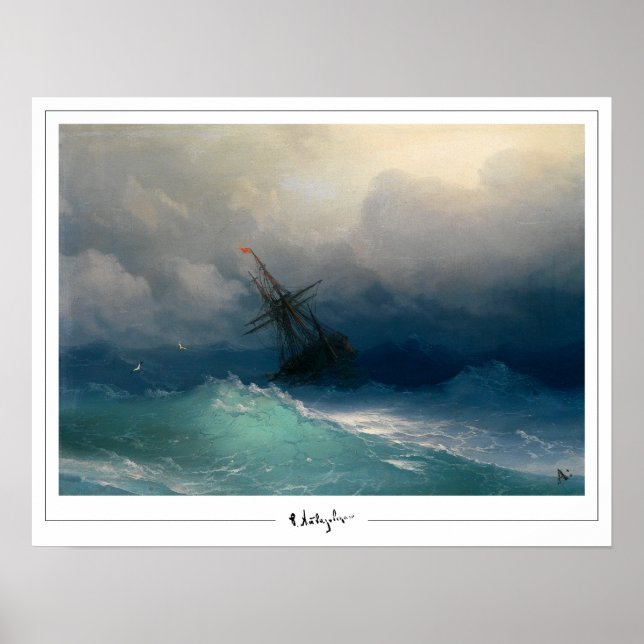 Ivan Aivazovsky Zedign Art Poster #405 (Front)