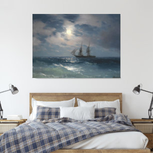 Ivan Konstantinovich Aivazovsky - The Brig Mercury Canvas Print