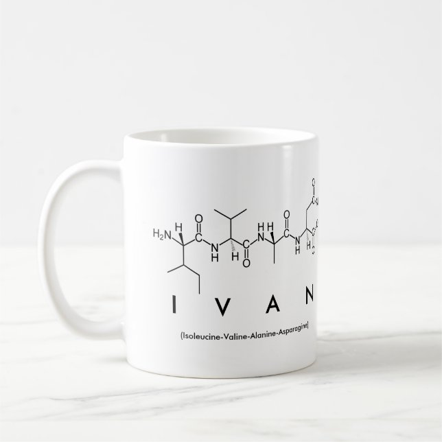 Ivan peptide name mug (Left)