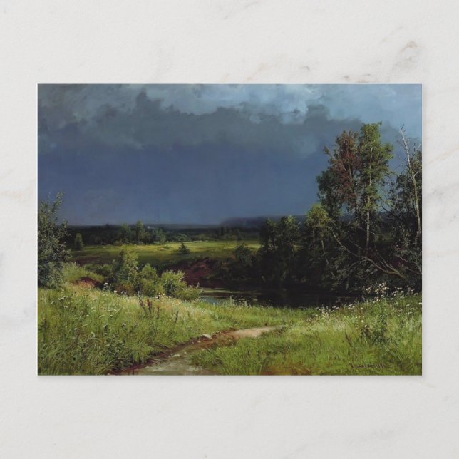 Ivan Shishkin- Gathering Storm Postcard (Front)