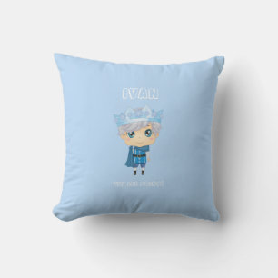 Ivan the ice prince baby throw pillow